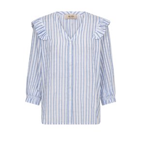 Debby stripe shirt Mos Mosh, brunnera blue