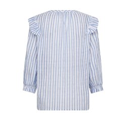 Debby stripe shirt Mos Mosh, brunnera blue