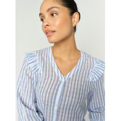 Debby stripe shirt Mos Mosh, brunnera blue
