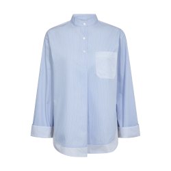 Brownyn stripe shirt Mos Mosh, brunnera blue