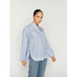 Brownyn stripe shirt Mos Mosh, brunnera blue