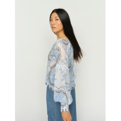 MMWylde orchid blouse Mos Mosh, brunnera blue