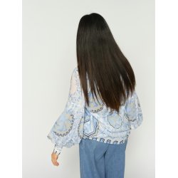 MMWylde orchid blouse Mos Mosh, brunnera blue