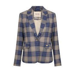 Mos Mosh Blake chec blazer, crown blue