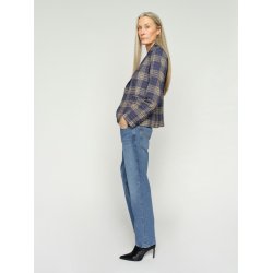 Mos Mosh Blake chec blazer, crown blue