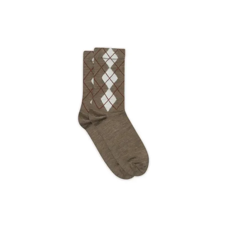 Heidi socks MP Denmark, brown melange