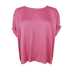 Mabel blouse Black Colour, warm pink