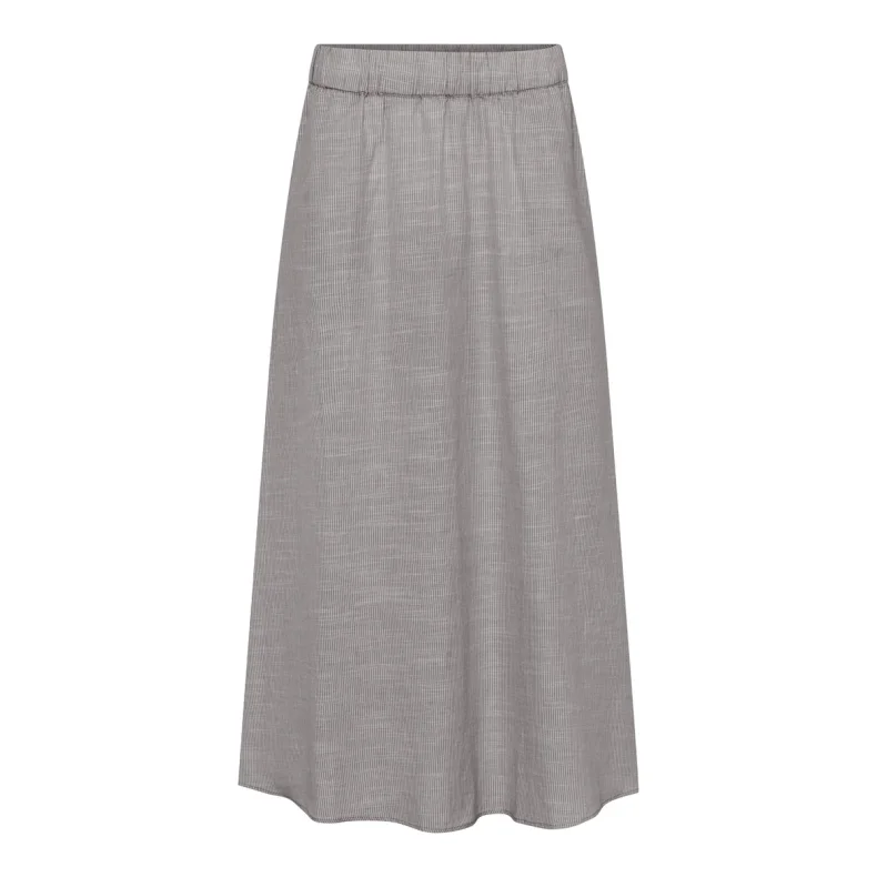 Melbourne ankle skirt Frau, coffee quartz stripe