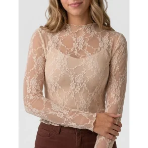 Mesh blouse Tim & Simonsen, champagne