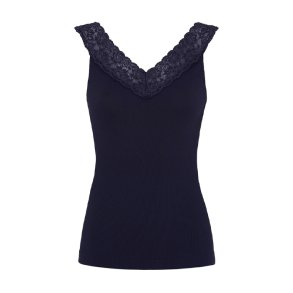Miriam v-lace top 2 side Tim & Simonsen, blu
