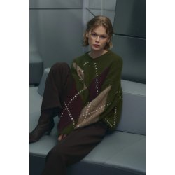 Lai knit Noella, adocado green mix