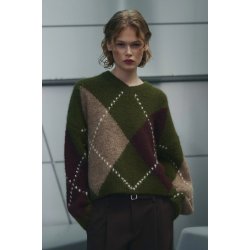 Lai knit Noella, adocado green mix
