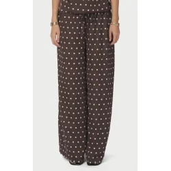 Sebba big dot pants Neo Noir, dark brown