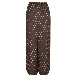 Sebba big dot pants Neo Noir, dark brown