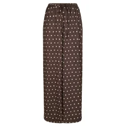 Sebba big dot pants Neo Noir, dark brown