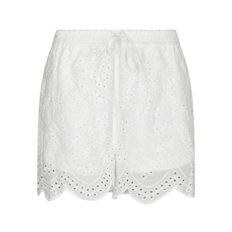Senna embroidery shorts neo noir, 120 white