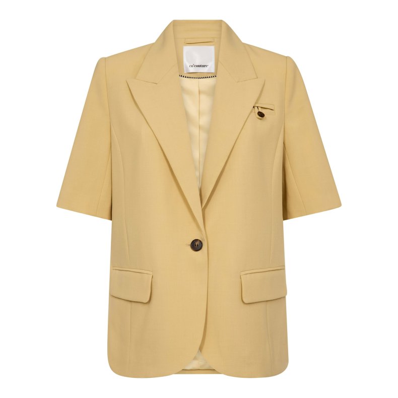 Nilan fitted ss blazer Co'Couture, pale yellow