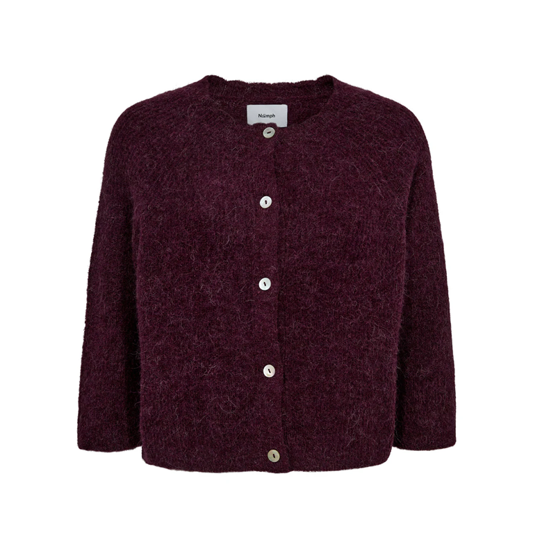 Nuriette selma rib cardigan Nmph, winetasting