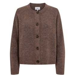 Nucarra fuette cardigan N�mph, deep taupe melange