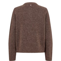 Nucarra fuette cardigan N�mph, deep taupe melange