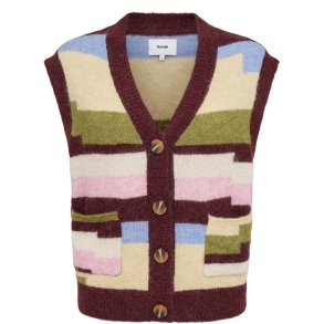 Nuriette pixel stripe vest N�mph, fig