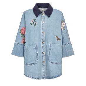 Nudenma oversize shirt N�mph, medium blue denim