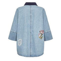 Nudenma oversize shirt N�mph, medium blue denim
