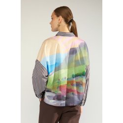 Nuhighland boxy shirt N�mph, calla green