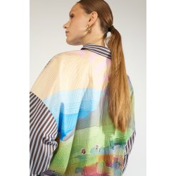 Nuhighland boxy shirt N�mph, calla green