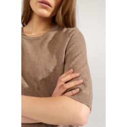 Nucally ss pullover N�mph, deep taupe