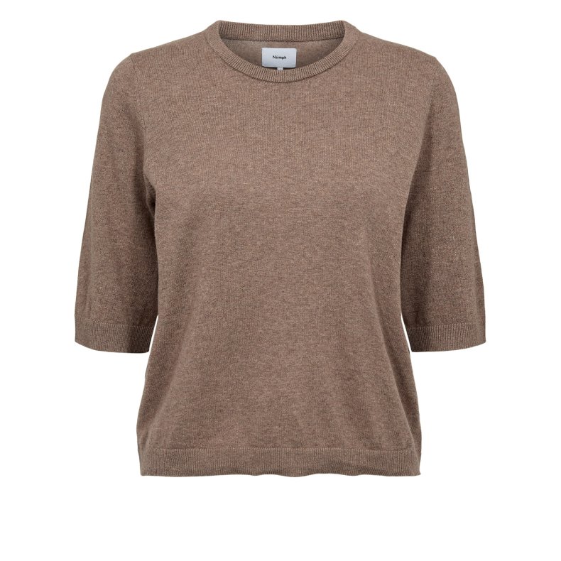 Nucally ss pullover N�mph, deep taupe