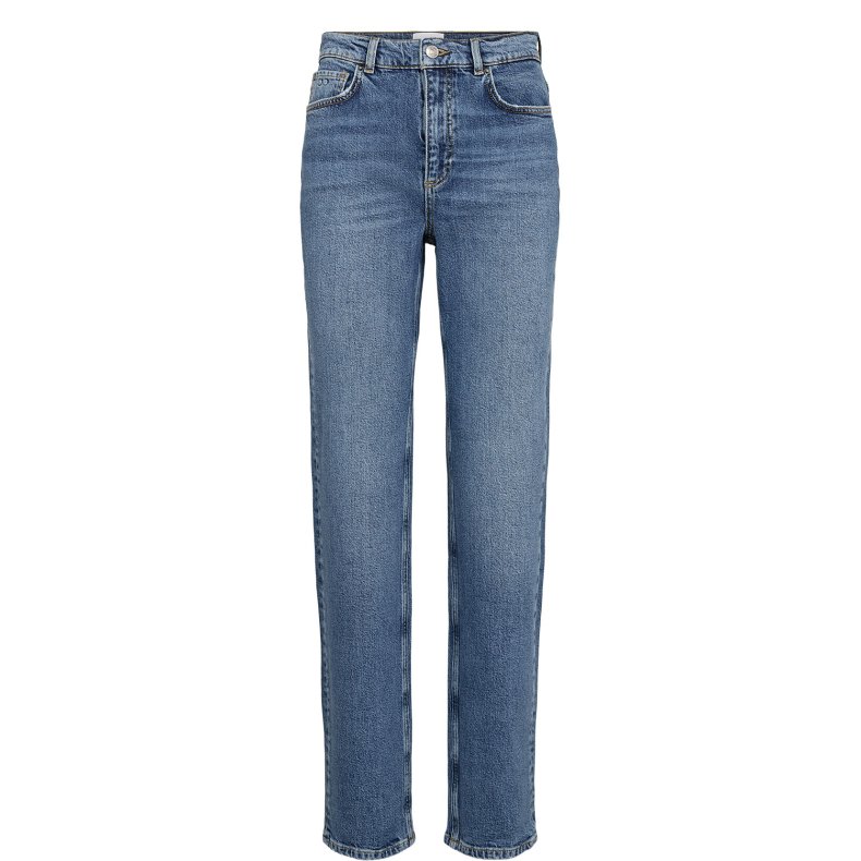 Nuoslo hr straight jeans N�mph, medium blue denim