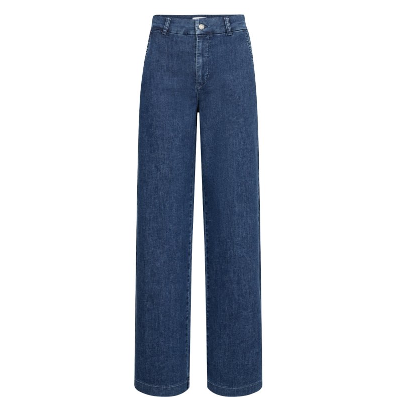 Nuamber hr wide jeans N�mph, medium blue denim