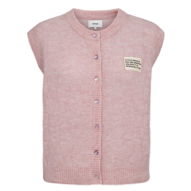 Nuriette check vest N�mph, pink lady