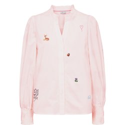 Nutenja v-neck shirt N�mph, pink lady