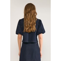 Nualetta ss shirt N�mph, dark blue denim