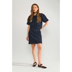 Nualetta ss shirt N�mph, dark blue denim