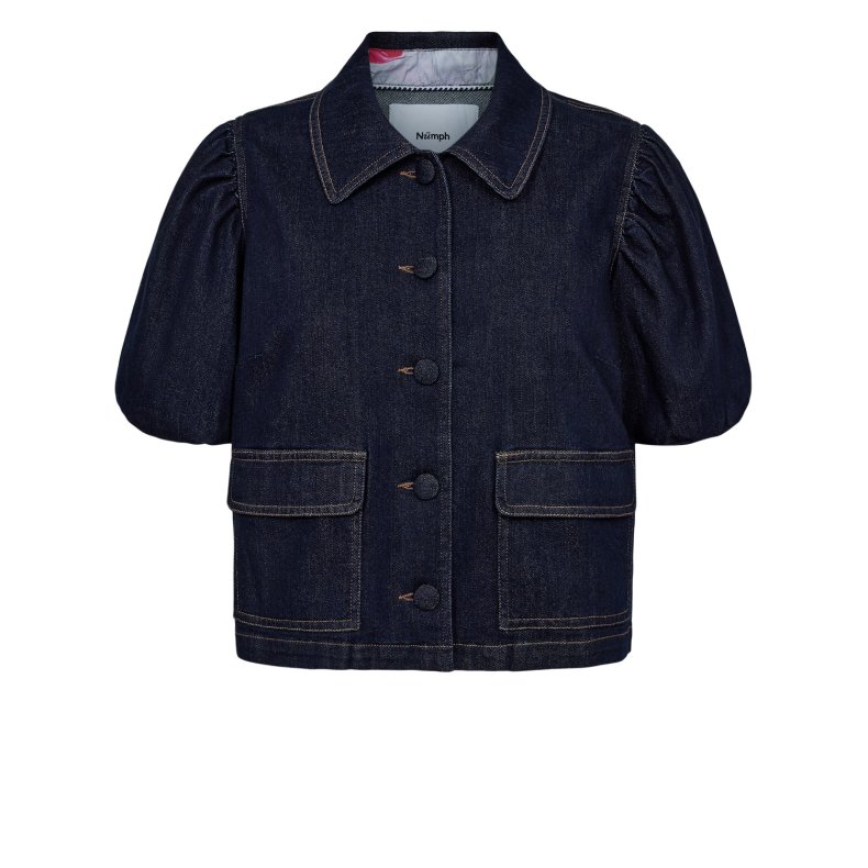 Nualetta ss shirt N�mph, dark blue denim