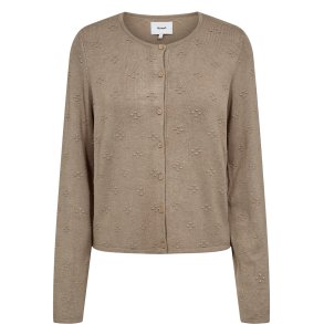 Nuashton cardigan N�mph, silver mink