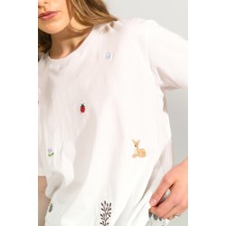 Nutenia boxy t-shirt N�mph, bright white
