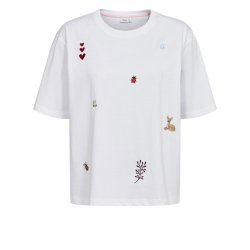 Nutenia boxy t-shirt N�mph, bright white