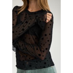 Nuevita ls mesh blouse N�mph, caviar