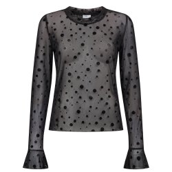 Nuevita ls mesh blouse N�mph, caviar