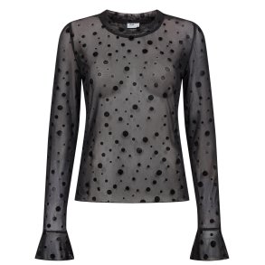 Nuevita ls mesh blouse N�mph, caviar