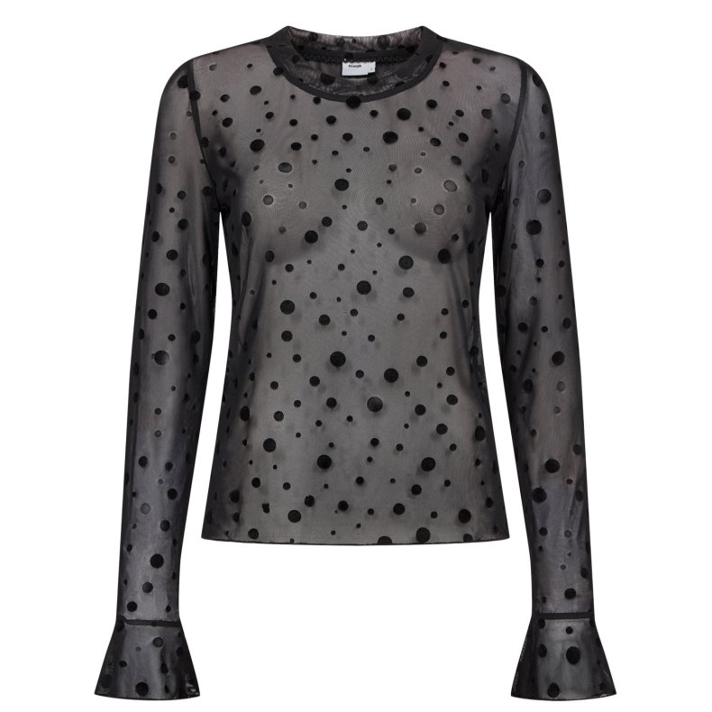 Nuevita ls mesh blouse N�mph, caviar