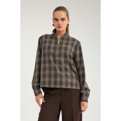 Nukamala zip shirt N�mph, dark grey melange