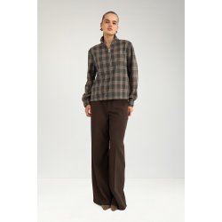 Nukamala zip shirt N�mph, dark grey melange