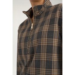 Nukamala zip shirt N�mph, dark grey melange
