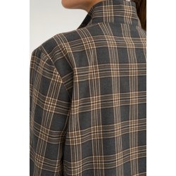 Nukamala zip shirt N�mph, dark grey melange