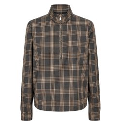 Nukamala zip shirt N�mph, dark grey melange
